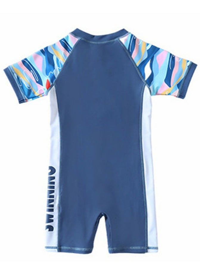 Boys One Piece Swimsuit Kid Swimsuit Water Sport Short Bathing Suits