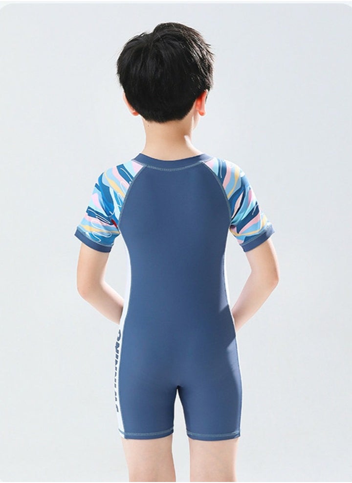 Boys One Piece Swimsuit Kid Swimsuit Water Sport Short Bathing Suits