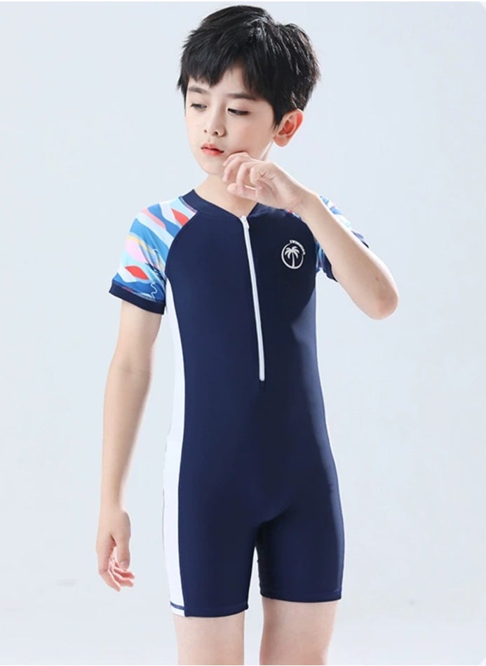 Boys One Piece Swimsuit Kid Swimsuit Water Sport Short Bathing Suits