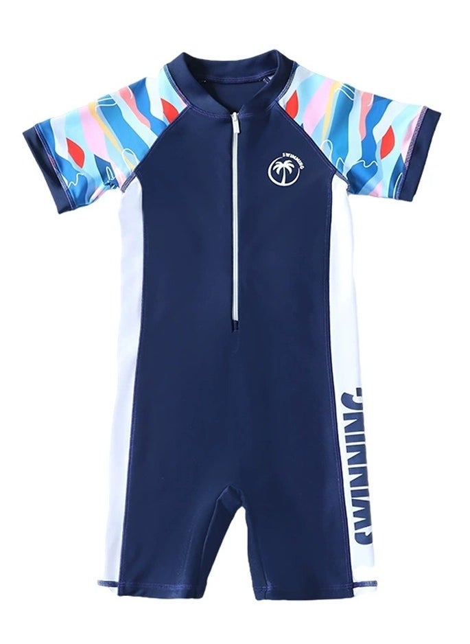 Boys One Piece Swimsuit Kid Swimsuit Water Sport Short Bathing Suits