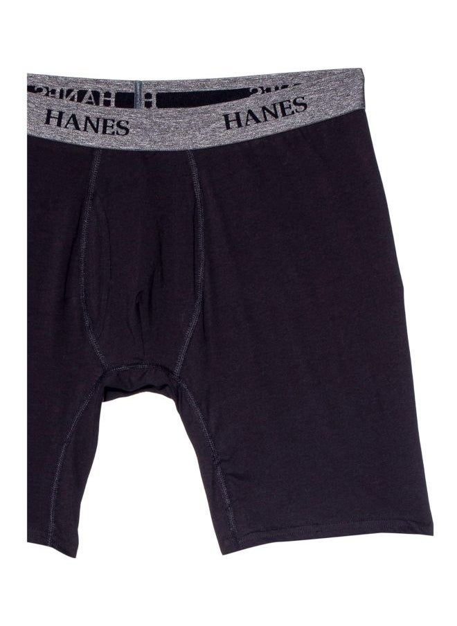 Hanes Mens 4 Pack Ultimate Stretch Long Leg Boxer Briefs