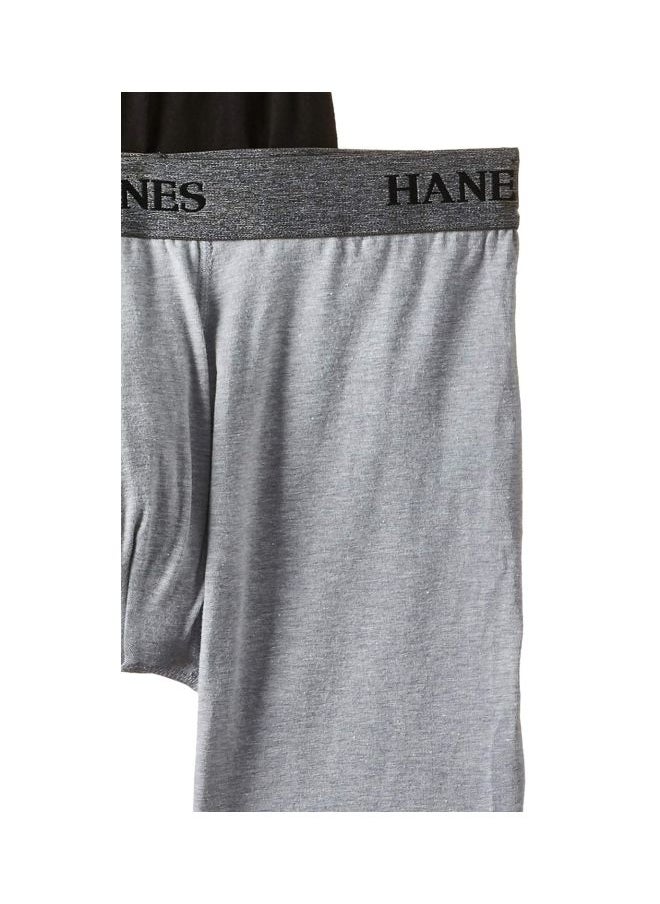 Hanes Mens 4 Pack Ultimate Stretch Long Leg Boxer Briefs