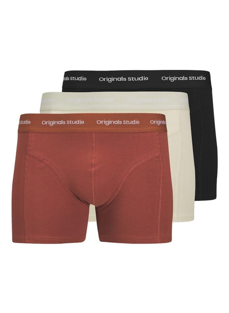 3 Pack Jacvesterbro Solid Boxers