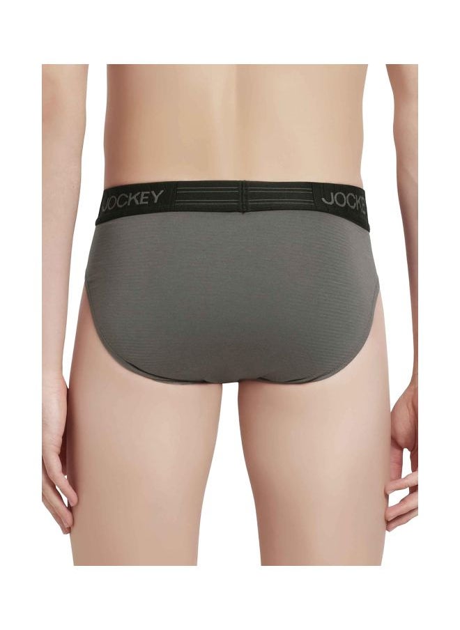 Jockey IC31 Men Supima Cotton Elastane Stretch Solid Brief with Ultra soft Waistband