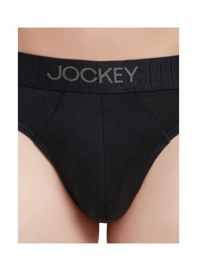 Jockey IC31 Men Supima Cotton Elastane Stretch Solid Brief with Ultra soft Waistband