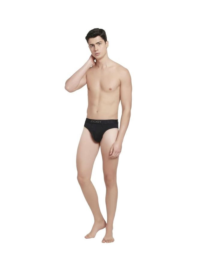 Jockey IC31 Men Supima Cotton Elastane Stretch Solid Brief with Ultra soft Waistband