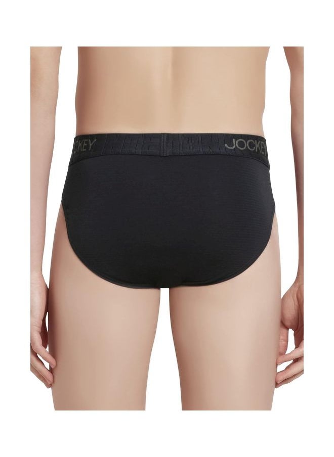 Jockey IC31 Men Supima Cotton Elastane Stretch Solid Brief with Ultra soft Waistband