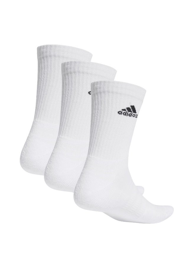 adidas cushioned sportswear 3 pair pack unisex crew socks