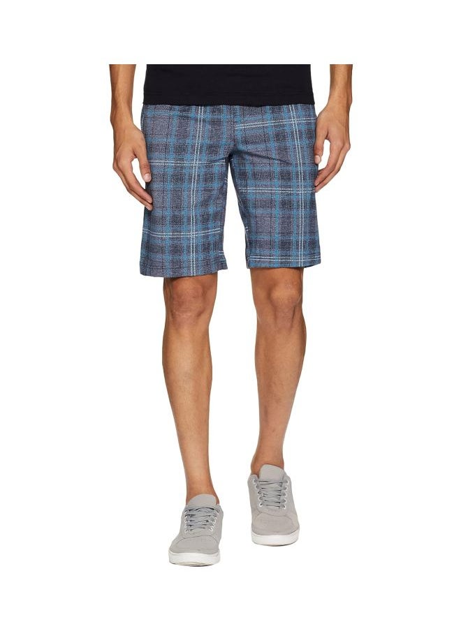 Jockey IM02 Men Tencel Micro Modal Cotton Elastane Stretch Regular Fit Checkered Sleep Shorts with Side Pockets