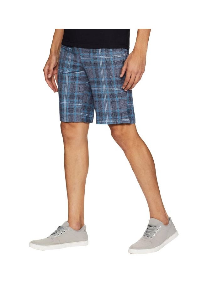 Jockey IM02 Men Tencel Micro Modal Cotton Elastane Stretch Regular Fit Checkered Sleep Shorts with Side Pockets
