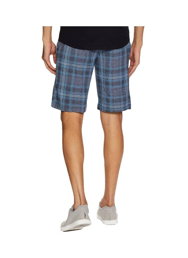 Jockey IM02 Men Tencel Micro Modal Cotton Elastane Stretch Regular Fit Checkered Sleep Shorts with Side Pockets