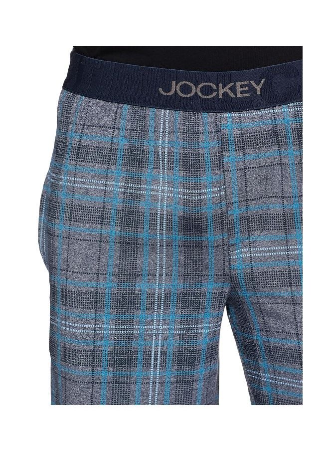 Jockey IM02 Men Tencel Micro Modal Cotton Elastane Stretch Regular Fit Checkered Sleep Shorts with Side Pockets