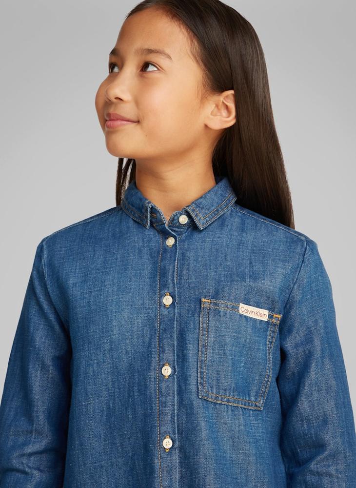 Kids Denim Button Down Shirt