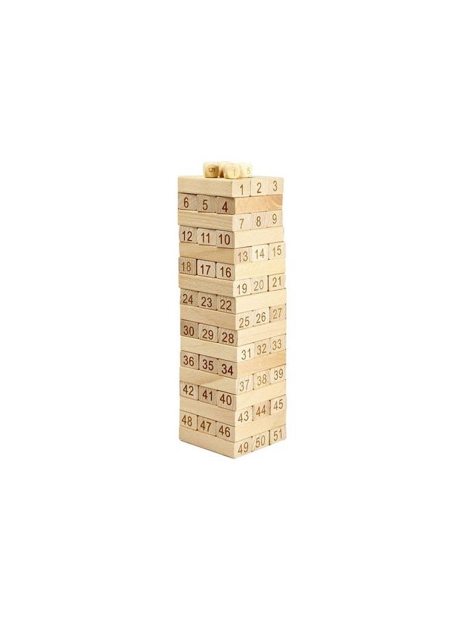 Wooden Building Blocks Set Jenga Game