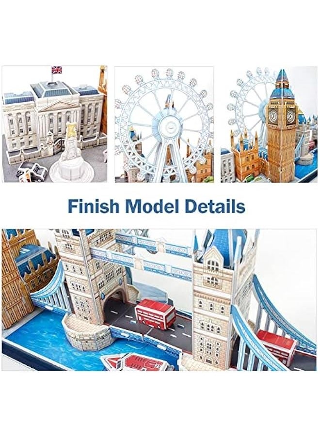 3D Puzzles for Kids Ages 8-10 - London City STEM Projects Arts Crafts for Girls Ages 8-12 - 3D Puzzle Birthday Gifts for 8 Year Old Girls
