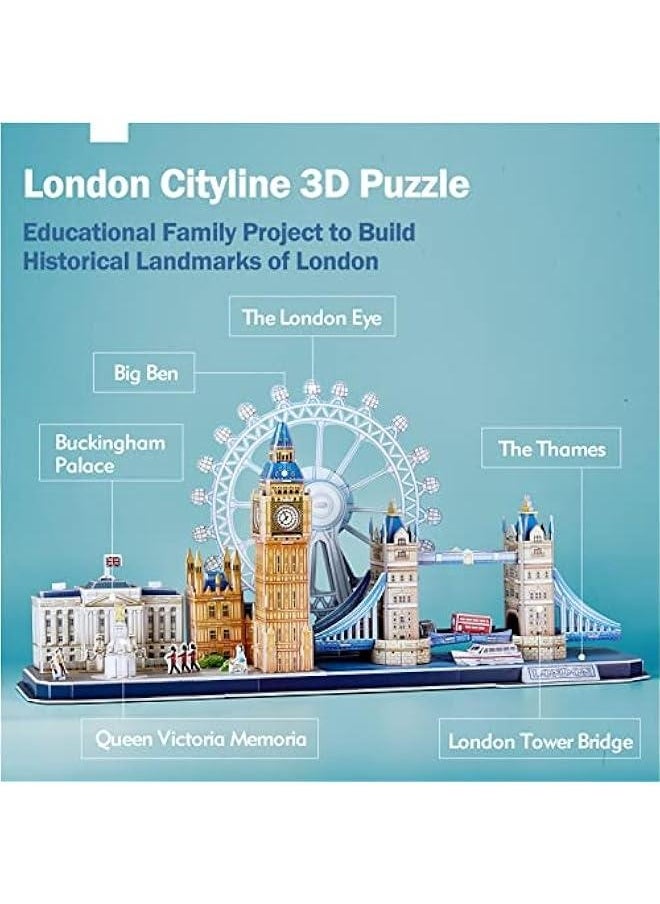 3D Puzzles for Kids Ages 8-10 - London City STEM Projects Arts Crafts for Girls Ages 8-12 - 3D Puzzle Birthday Gifts for 8 Year Old Girls