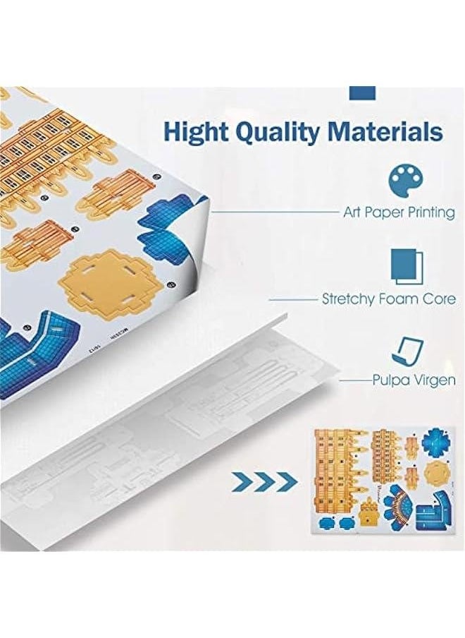 3D Puzzles for Kids Ages 8-10 - London City STEM Projects Arts Crafts for Girls Ages 8-12 - 3D Puzzle Birthday Gifts for 8 Year Old Girls