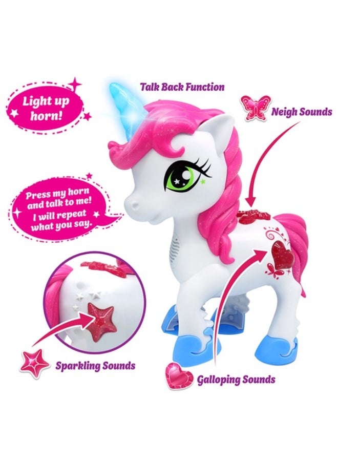 Dragon-i Little Unicorn Touch & Talk Interactive Toy