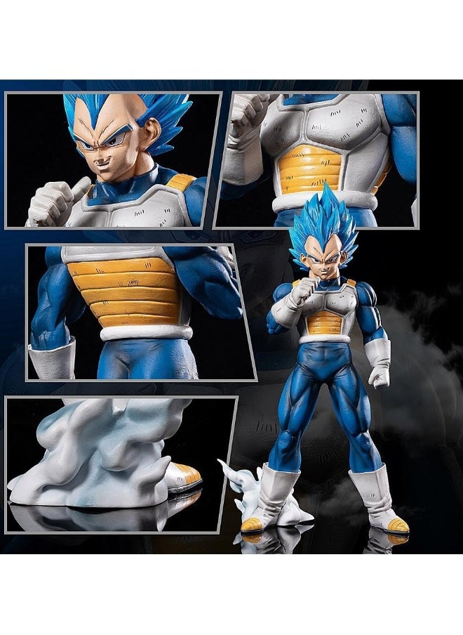 Vegeta Statue Statue DBZ Super Saiyan Blue Series Birthday Gift PVC 11 inch
