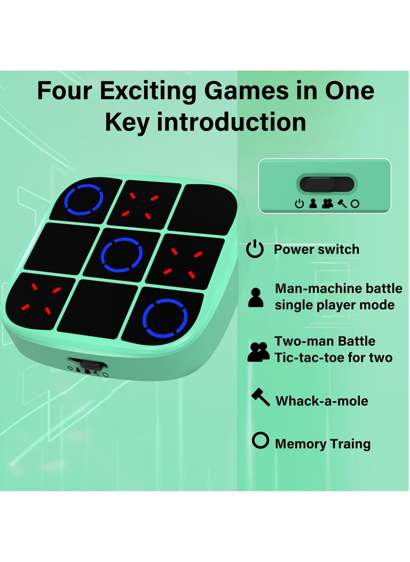 4 in 1 Tic Tac Toe Game, Kids Handheld Electronic Puzzle Game Console, Portable Board Game, Educational Toy Improve Memory and Concentration, Travel Stress Relieving Toys for Children and Adults