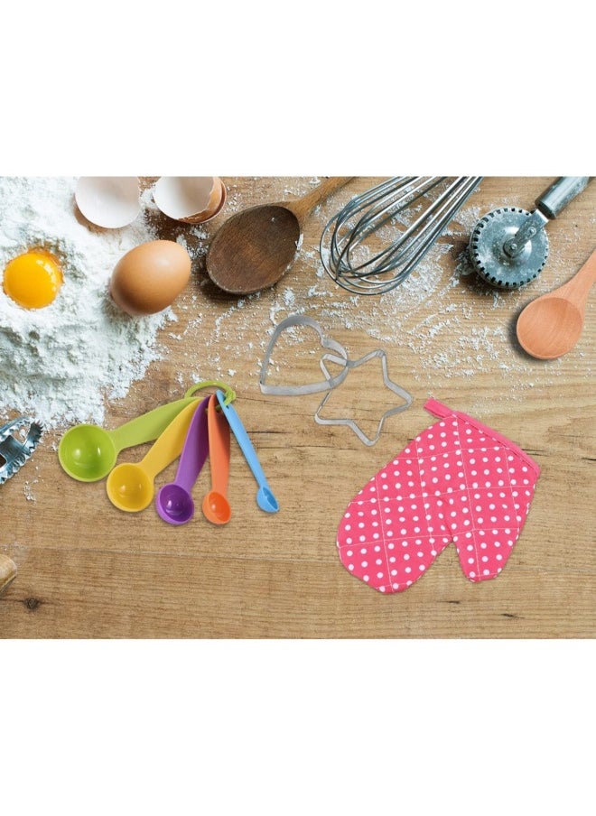 11-Piece Set Of Children'S Apron Cake Baking Cooking Tools Kitchen Toys Play House Cooking (Pink)