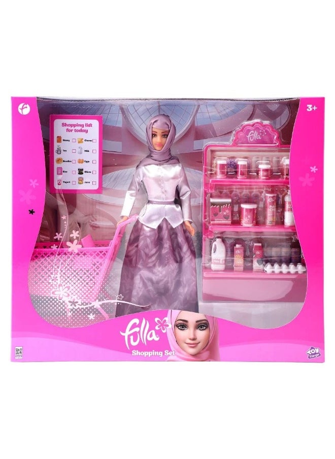 Fulla Doll with Shopping Cart Playset (30 cm)