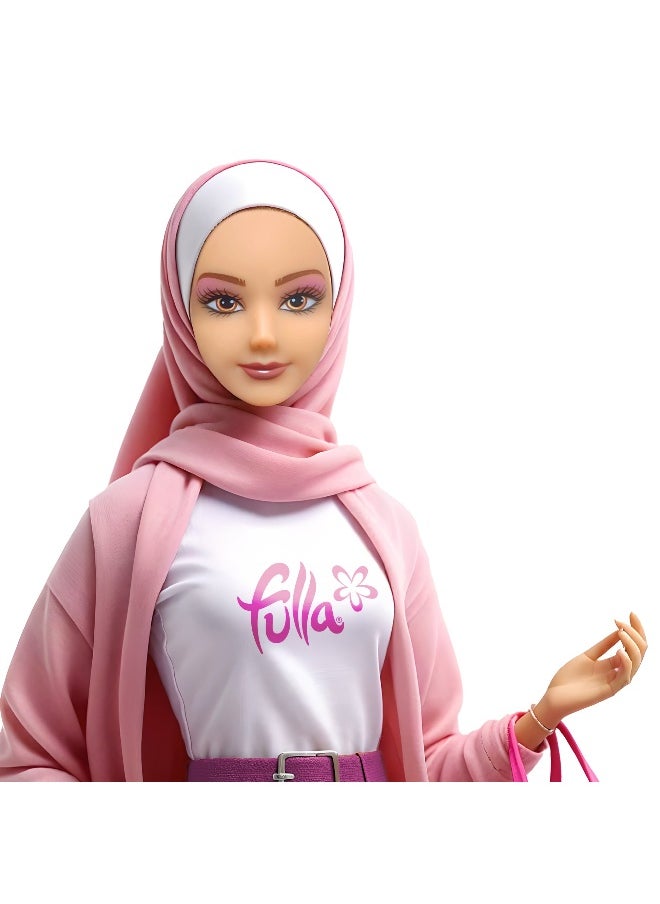 Fulla Doll with Pink Motorbike Playset (30 cm)