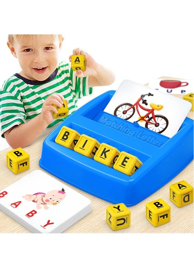 Educational Toys for 3 4 5 Years Old Boys Gifts, Matching Letters Game Preschool ABC Learning Toys for Kids Ages 4-8