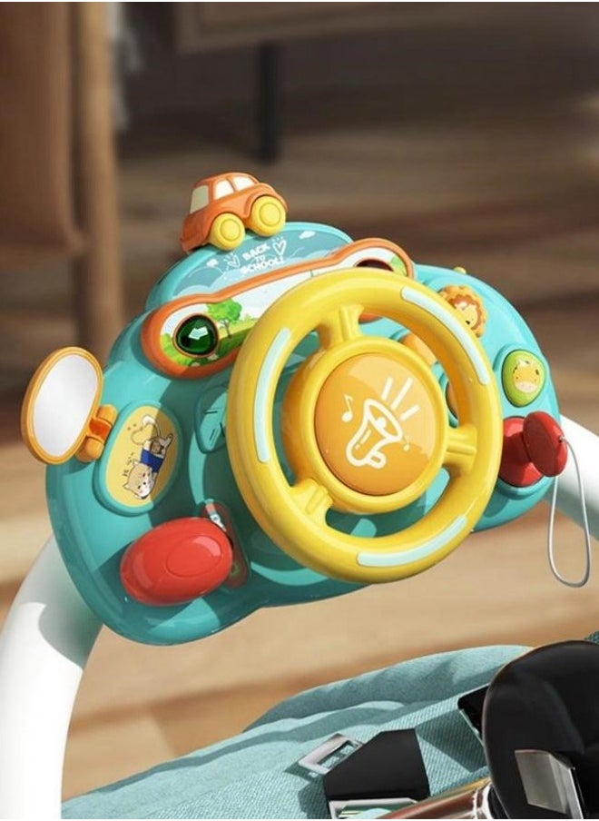 Toddler Musical Toys Early Education Toys,Rotating Steering Wheel Toy With Music And Light