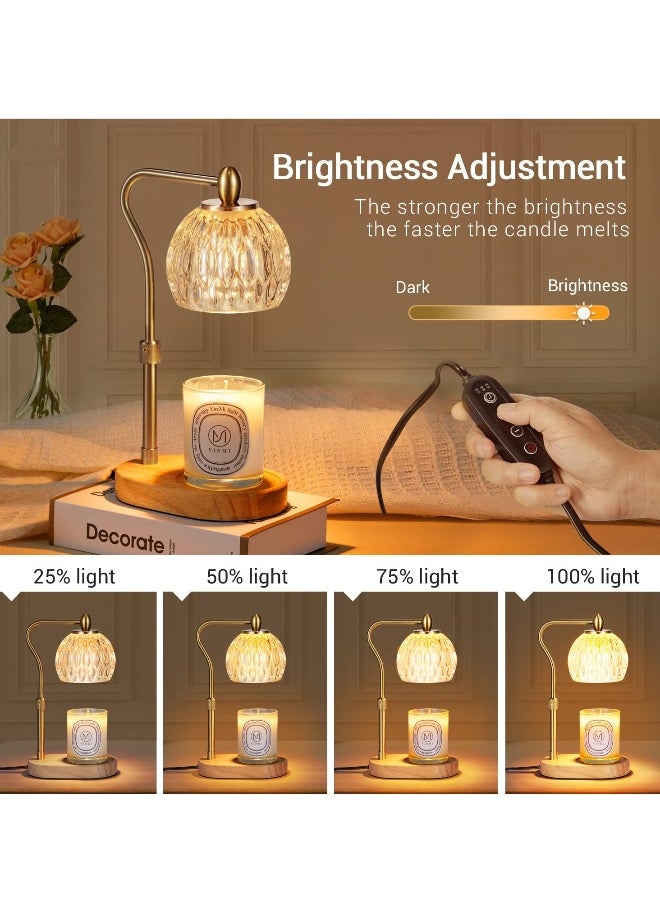 Candle Warmer Lamp with Timer u0026 Dimmer Candle Warmer Height Adjustable for All Size Scented Candles, Candle Warmer for Home Decor Mother's Day Gifts