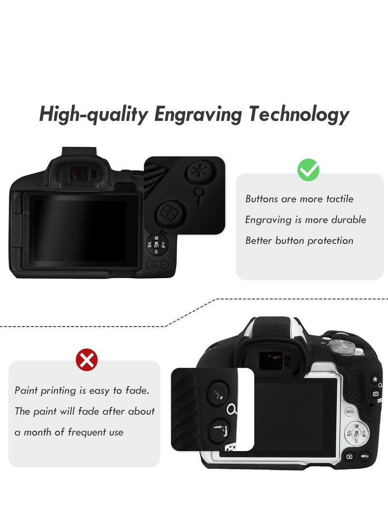 Case Compatible with Canon EOSR50 EOS R50, Soft Silicone Protective Case, Anti Scratch Soft Silicone Rubber Housing Case Shell Protective Cover Protector Guard