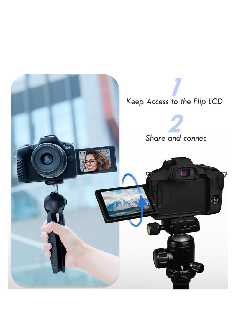 Case Compatible with Canon EOSR50 EOS R50, Soft Silicone Protective Case, Anti Scratch Soft Silicone Rubber Housing Case Shell Protective Cover Protector Guard