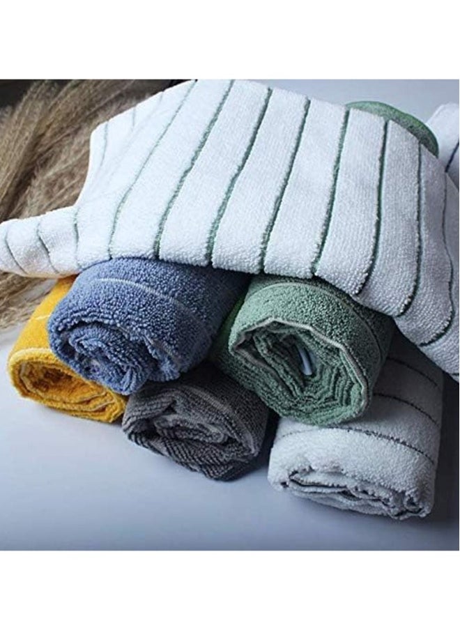 kitchen cloth dish towels,dish rags super absorbent, large and thick floppy towel,Nonstick Oil and Reusable, striped design 2 gray and 2 white