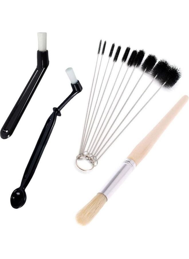 13-Piece Coffee Cleaning Brush Set Multicolour