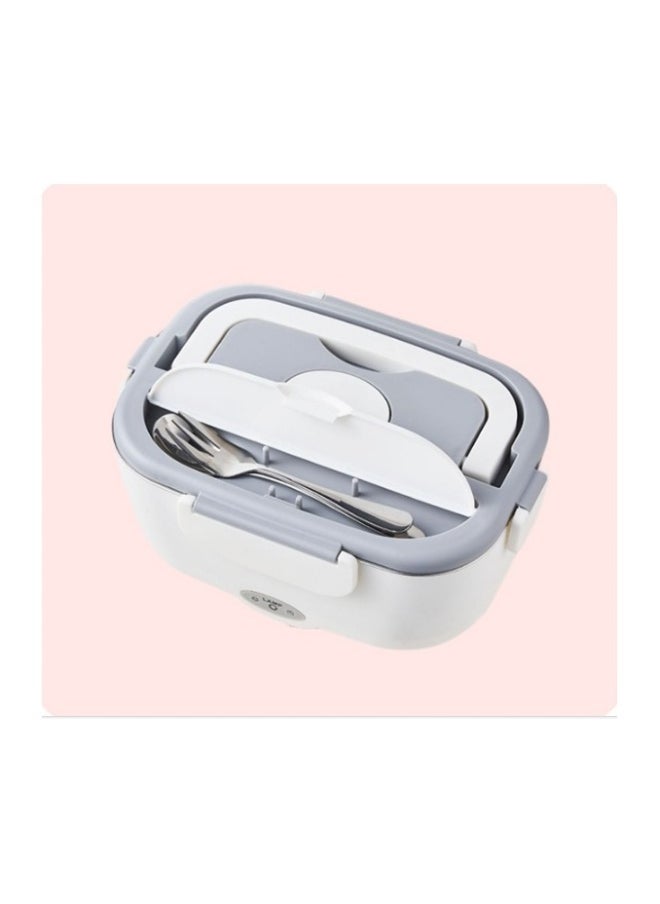 Portable Food Warmer, Car Truck Work Camping Lunch Heating Microwave, Leak Proof 3 in 1 Hot Lunch Box with Stainless Steel Container Fork Spoon