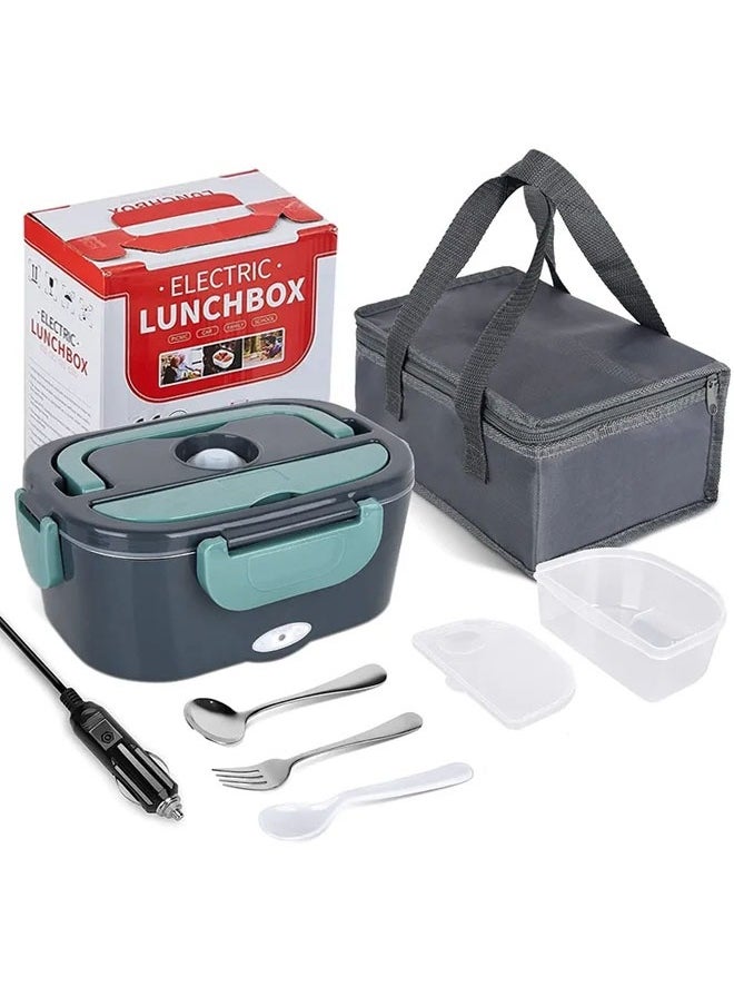 Heater Electric Lunch Box 3-in-1 Food Warmer Portable Electric Lunch Box, Car Portable Pluggable Rechargeable Bento Box for Car Truck Office