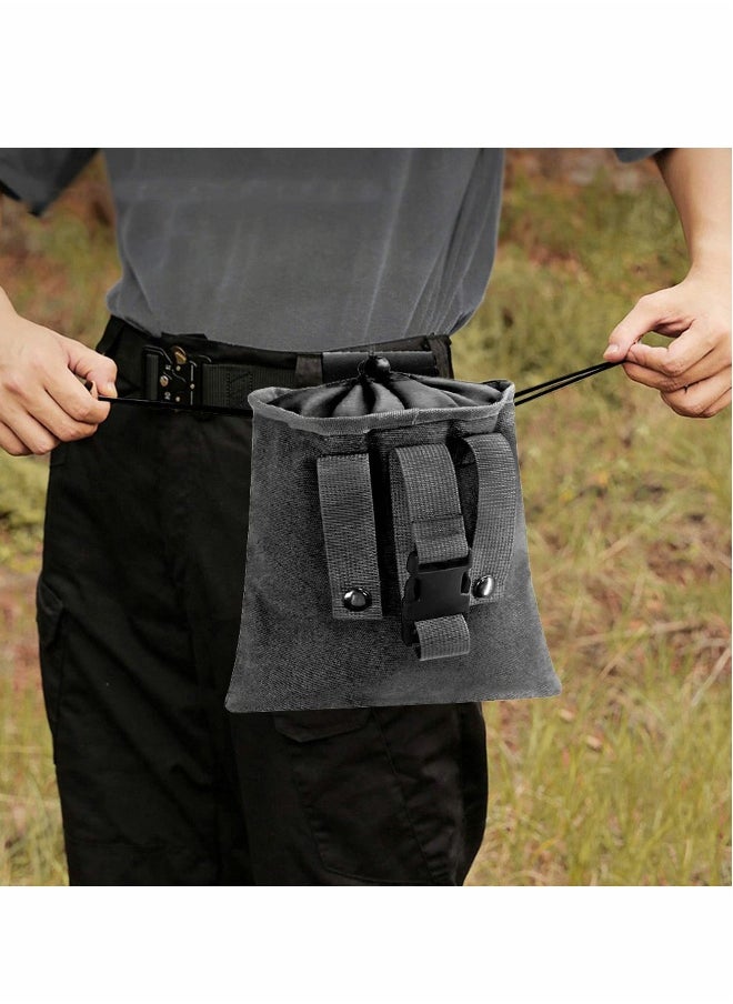 Canvas Bag, Black Collapsible Foraging Pouch, Garden Vegetable Storage Pouch Canvas Fruit Picking Bag, Mushroom Foraging Belt Bag for Outdoor Camping Hiking Hunting Travel Beachcombing