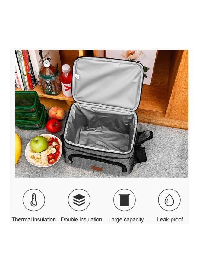 Thermal Lunch Bag Grey One SizeLiters