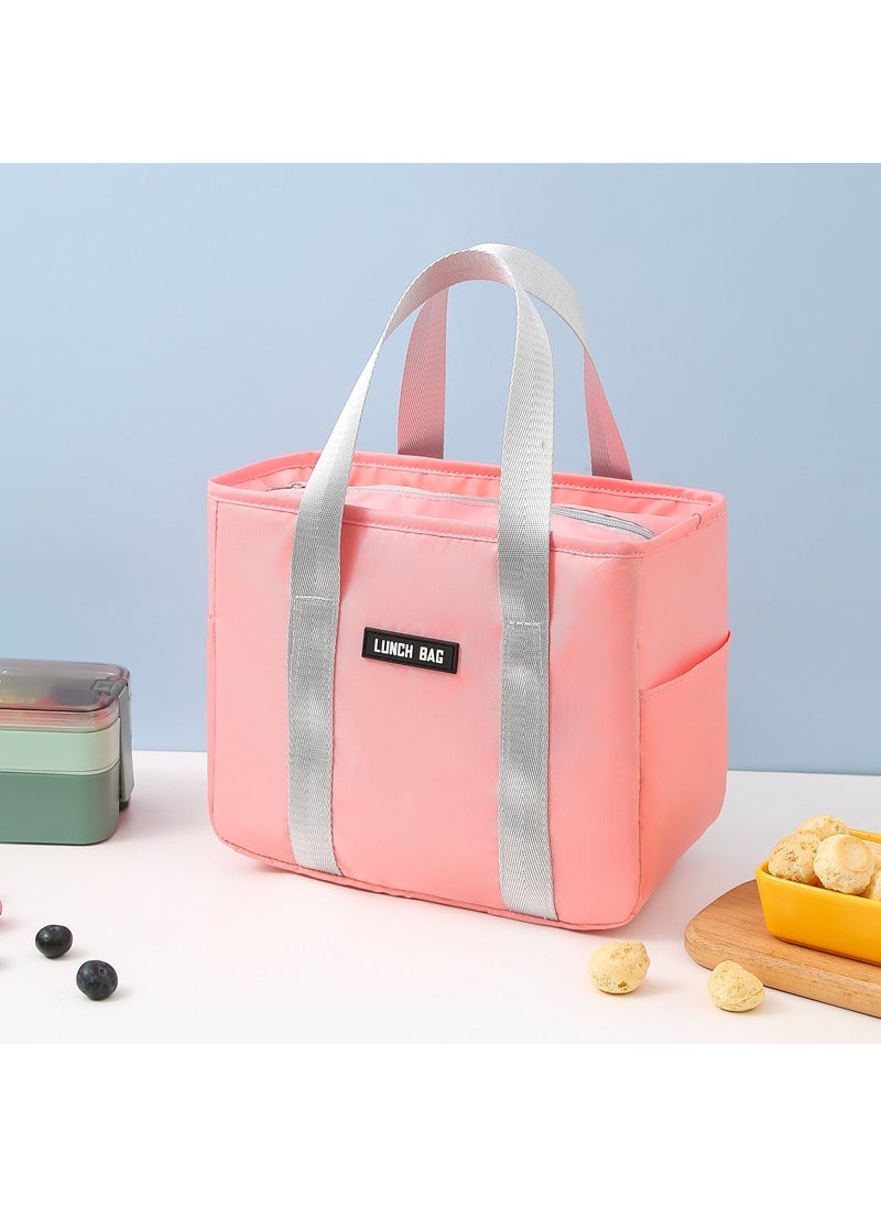Large Thermal Lunch Bag for Work and School Pink