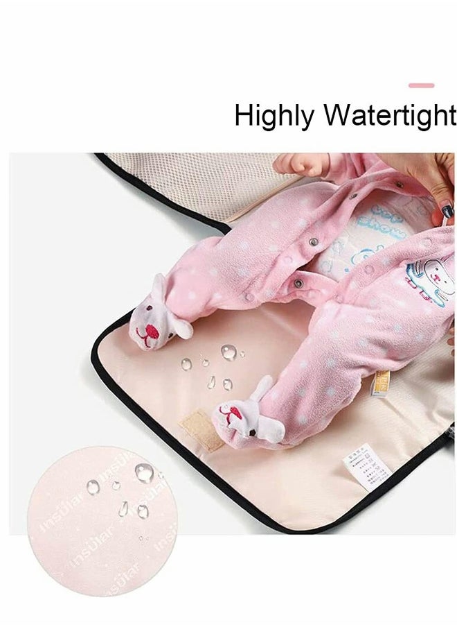 Baby Changing Pad, Portable Changing Pad for Baby Diaper Bag or Changing Table Pad, One-Hand Diaper Change Pad, Baby Shower Gifts, Newborn Baby Essentials, Uni Baby Stuff
