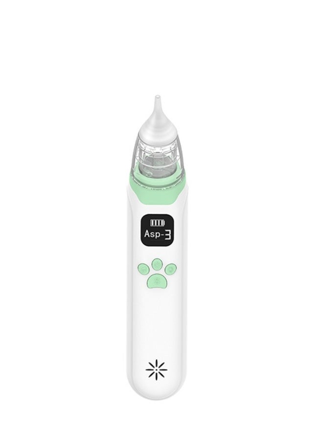 Nasal Aspirator for Baby - Electric Nose Aspirator for Toddler, Baby Nose Sucker, Automatic Nose Cleaner with 3 Silicone Tips, 3 Adjustable Suction Level, Music and Light Soothing Function