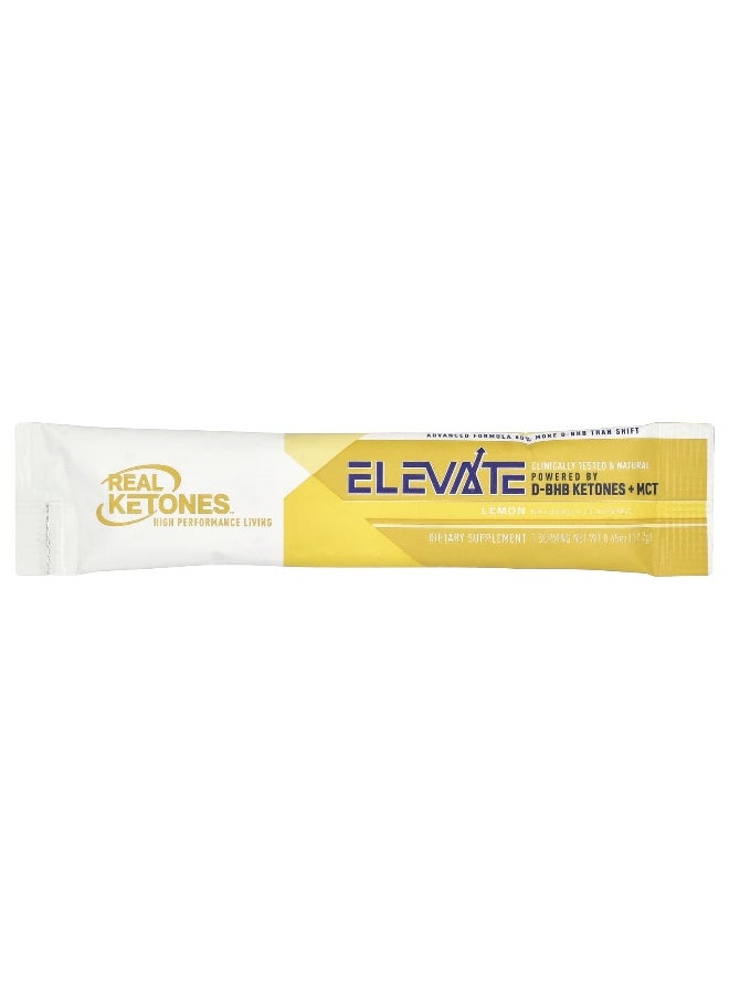 Real Ketones, Elevate, Lemon, 10 Packets, 0.45 oz (12.7 g) Each