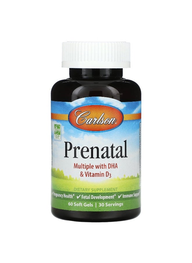 Carlson, Prenatal, 60 Soft Gels