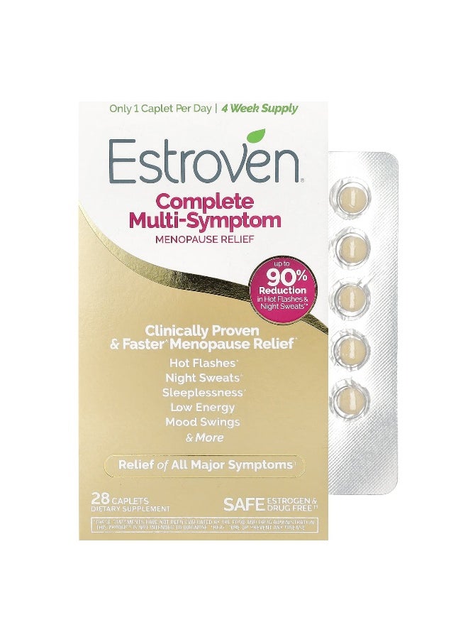 Estroven, Complete Multi-Symptom Menopause Relief, 28 Caplets