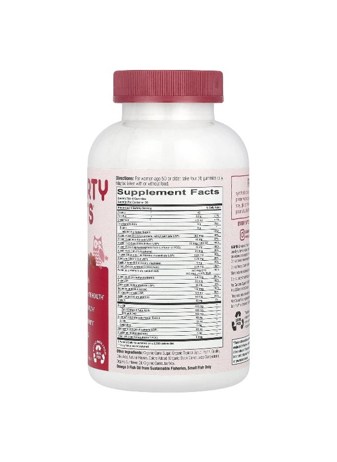 SmartyPants, Masters Formula Women 50+, Blueberry, Orange Creme, and Strawberry Banana, 120 Gummies