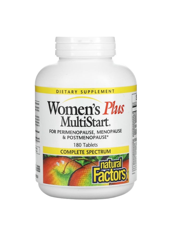 Natural Factors, Women's Plus MultiStart, 180 Tablets