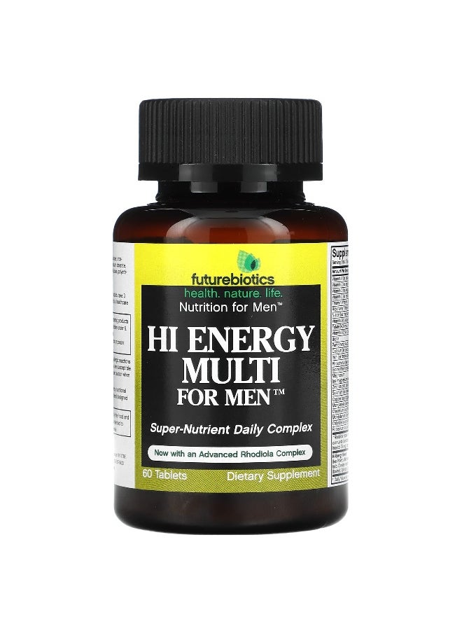 Futurebiotics, Hi Energy Multi For Men, 60 Tablets