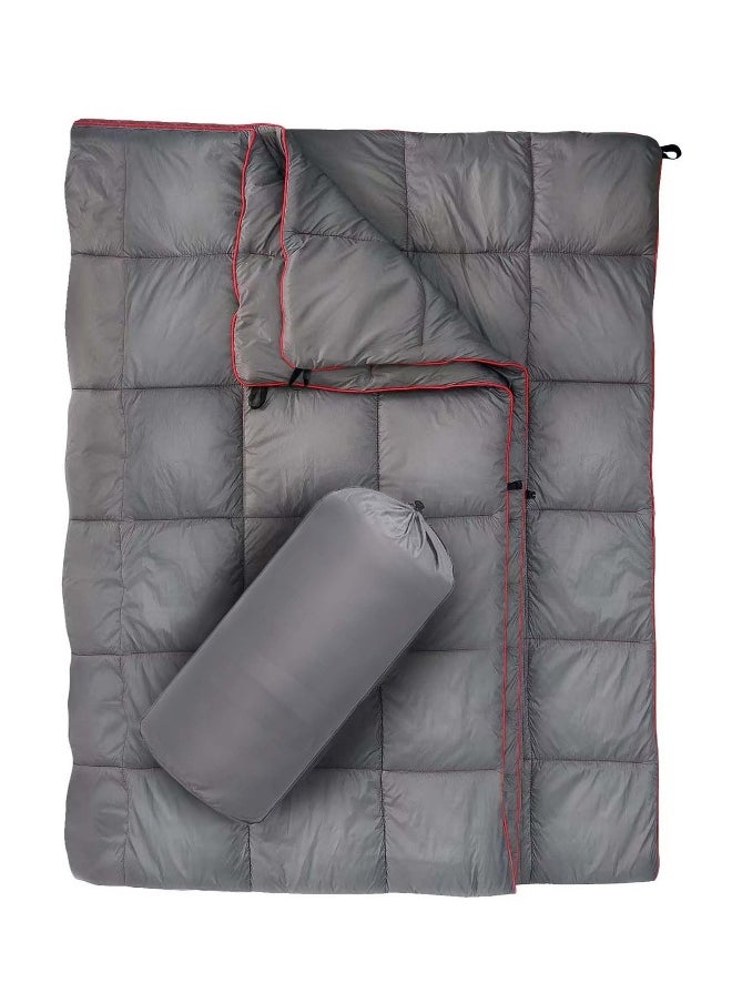 Lightweight soft down camping blanket | Waterproof quilt for camping, outdoors and travel | Suitable for all seasons