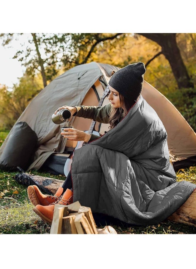 Lightweight soft down camping blanket | Waterproof quilt for camping, outdoors and travel | Suitable for all seasons
