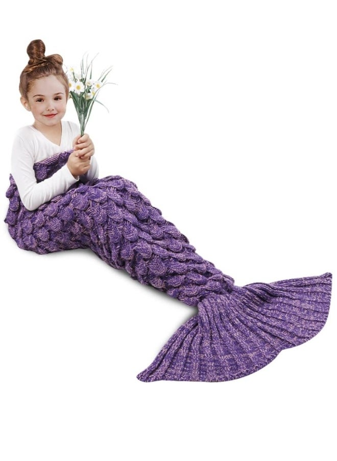 Mermaid Tail Blanket, Hand Crochet Mermaid Blanket, Soft Comfy Blanket for Girls